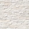 Msi Arctic White Splitface Ledger Panel 6 In. X 24 In. Natural Marble Wall Tile, 6PK ZOR-PNL-0051